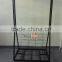 Removable metal floor mat display stand