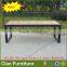 Modern Home Furniture Rectangle Rattan Teak Wooden Dining Table