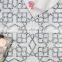 Natural white marble mosaic wall cladding