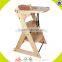 wholesale High Quality elegant in style Wooden feed chair toy for kids wooden Baby Feeding High Chair for Restaurant W08F008