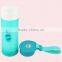 320ML BAP Free Plastic Double Wall Water Bottle With Silicone Handle