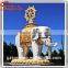 Great Quality of Outdoor Decoration Equipment Life Size Fiberglass Thailand Elephant Statue