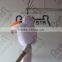 White mouse mascot cartoon clothing personality