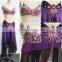 2015 Stelisy Romantic Purple color 2layer Modern Dane Appliqued Dress