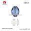 Colorful flat back sew on glass bead garment gem in bulk