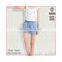 Top fashion summer loose fit light blue washed sexy women elastic waist denim shorts