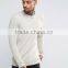 2017 Custom Long Sleeve Crew Neck Without Hood Men's 96% Cotton 4% Elastane Casual Skinny Tight Sweatshirt