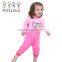 Petelulu Wholesale Butterfly Baby Gilrs Romper Cotton Onsie Pajamas
