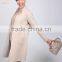 Women European Cashmere Wool Long Winter White Coats