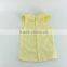 Boutique Baby Short Sleeve Cotton T-shirt Girls T-shirt Light Yellow