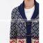 shawl collar jacquard deer patterns mens cardigan christmas ugly sweater