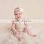 Newborn Baby Girls Polk Dots Lace Bubble Toddler Kids Ruffle Boho Romper