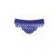 New Design High Solid Color Waist Blue Dot Sexy Girl Hot Bikini