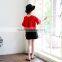S17610A summer children clothing for kids girl short sleeve t shirt
