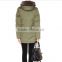 Long Padded Jacket with Faux Fur PQ141