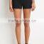 Wholesale Foldover Waist Colorblocked Yoga Shorts,lady Running Shorts