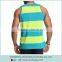 fashion gym wear for men,striped pattern singlet,Swimwear Beachwear tank tops