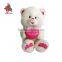 Stuffed soft plush bear with love heart