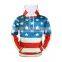 Unisex Fashion USA American Flag Print Hooded Slim Pullover Hoodie Sweatshirt