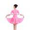 New Children Latin Dancewear Costumes Matt Pure Color Smooth Material Performance Dress Rumba Latin Clothing For Girls
