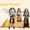 New arrival egypt pharaoh design halloween costumes for kids