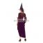 Salem Witch Wicked Evil Sorceress Purple Halloween Story Book Week Women Costume