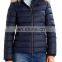 Factory OEM 100% Polyester Quilted Winter Down Jacket Women