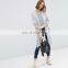 Fashion Lightweight Open Front Knit Cardigan With Ladder Stitch