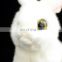 Realistic white rabbit plush soft bunny gift kids toy