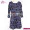 Round Neck Latest Fashion Floral Elegant Dresses For Women