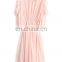 T-D066 Pink Stylish Thin Chiffon Short Party Ladies Dress