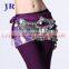 Cheap 400 coins belly dance hip scarf with silver coins Y-2008#