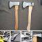 600g Carbon Steel Hand Working Axe with Hickory Handle (XL-0135)