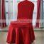 Fancy Pleated Skirt Chair Cover Spandex Flat Front Wedding Dining Room Chair Covers