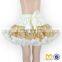 New Style Pettiskirt Bouffant Baby Tutu Skirts Chiffon Gold Sequins Girl Puffy Dress Wholesale