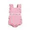 Baby Solid jumpsuit Toddler Girl sleeveless romper ruffle cloth for 0-2T