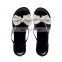 Best selling women pinch bow jelly sandals shoes and slippers fashion women's diamond slippers