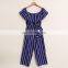 Striped Matching Mother Daughter Dresses One-Piece Overall Pants Family Look Mommy and Me Clothes Mom Mum and Baby Dress Outfits