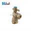 Brass Angle Type Lockable Ball Valve with Copper Handle