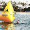 Sailfish inflatable triangle water buoy marker buoy for water event