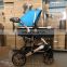 factory hot sale twin baby prams / double seats baby stroller / 600D Oxford fabric baby carriage with cheap price