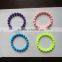 Promotion gifts blue silicone wristband with debossed logo