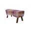French Style Upholstery Bench,Wooden Frame Bench,Long Upholstery Bench