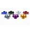 License Plate Frame Bolt M6 Hexagonal Color Gasket Fasteners License Plate Screw Nut
