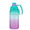 Wholesale Bpa Free Tritan Sports Gym Water Bottles Motivational Half Gallon Gym Fitness With Time Maker Plastic Water Kettle