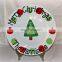 hand painting Christmas tray