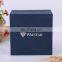 Paper Cardboard Suitcase Pendant Necklace Ring Jewelry Box In Blue Color