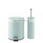 Fanny 2 pcs bathroom set steel dustbin toilet brush holder bathroom accessories sets