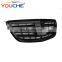 S65 Style Front Grille Mesh for Mercedes Benz S Class W222 2014+ ABS Grill Chrome & Black