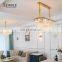 Modern Design Indoor Decoration Cafe Home Villa Luxury Crystal Hanging Pendant Lamp